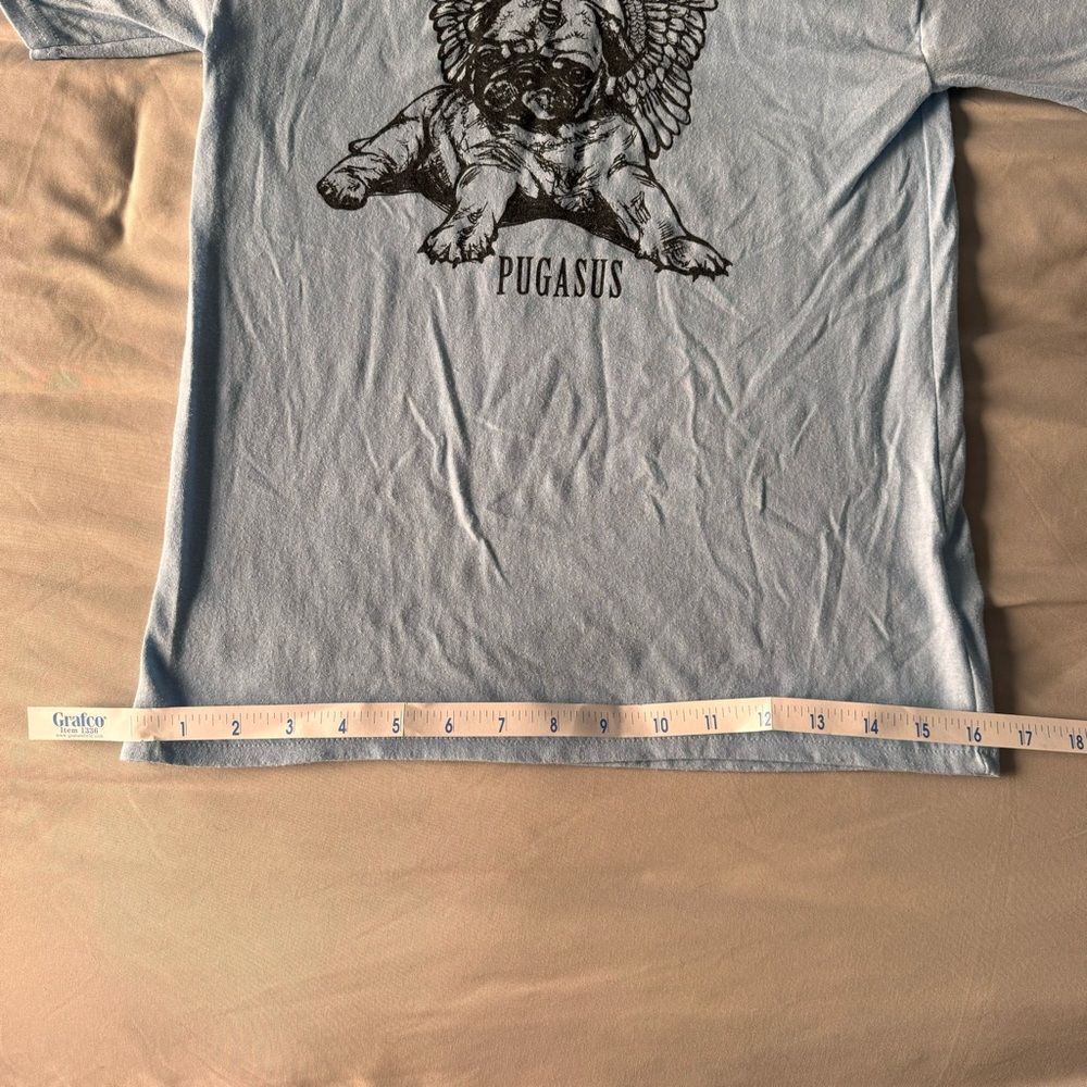 4/$20 Whatif Creations Pugasus Pug + Pegasus Hybrid Unisex Kids T-Shirt, size L - Picture 6 of 8